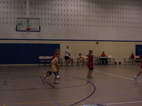 Rachel's first basketball game